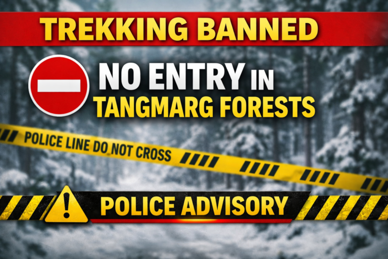 Trekking Prohibited in Tangmarg Forest Areas; Police Warn of Legal Action