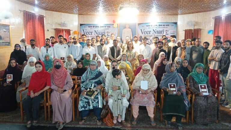 Khaki Association Honours Veer Naris, Martyrs’ Families at Handwara Ceremony